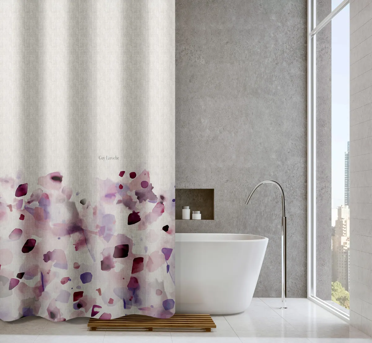 Κουρτίνα Μπάνιου Carmel Melanze 