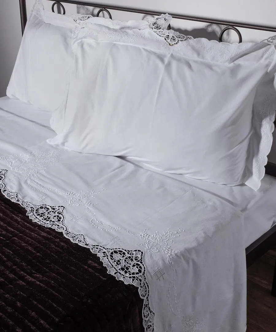 ΧΕΙΡΟΠΟΙΗΤΟ ΒΕΝΙΣ ΣΕΝΤΟΝΙ NG018 ΤΡΙΩΝ ΤΕΜΑΧΙΩΝ (225CM X 270CM) ΛΕΥΚΟ