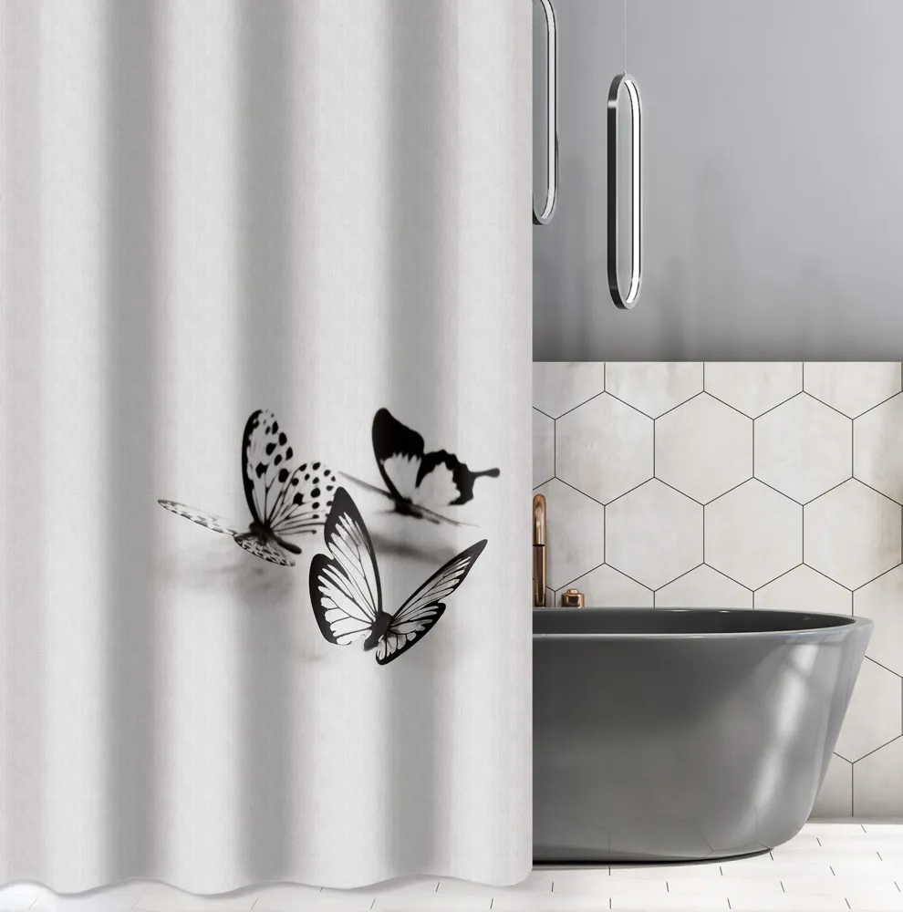 Κουρτίνα Μπάνιου Des 119 με Κρίκους 