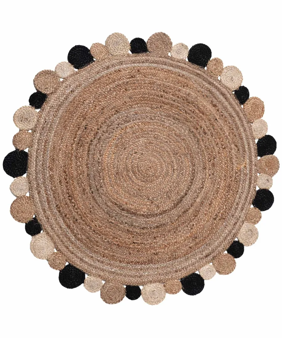 Χαλί γιούτα 1731 (120cm) black