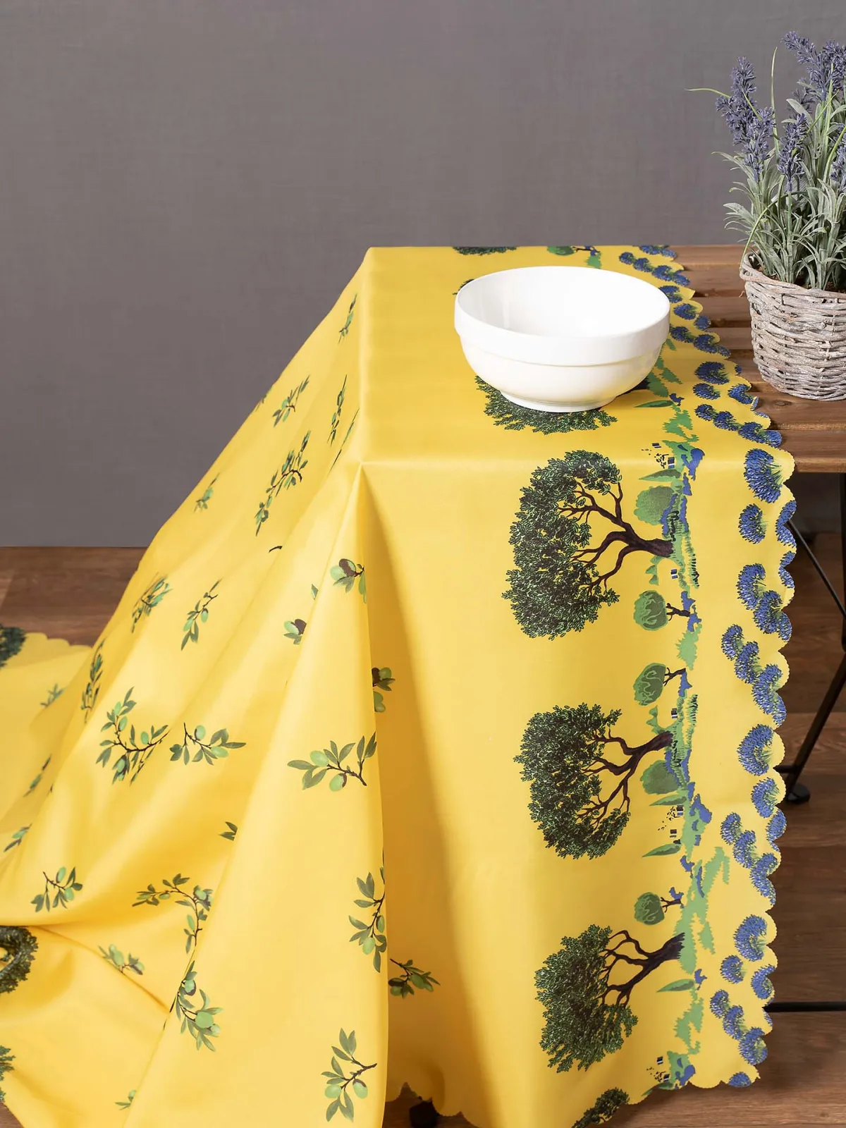 τραπεζομάντηλα (140cm x 180cm) mod2 κίτρινο
