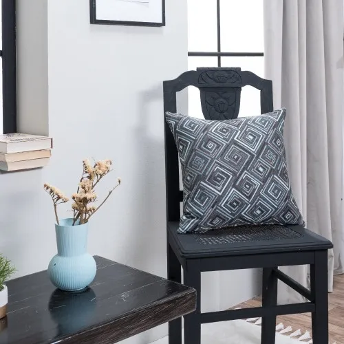 Μαξιλαροθήκη Santos 04 - 65x65cm δαπέδου με γέμιση 