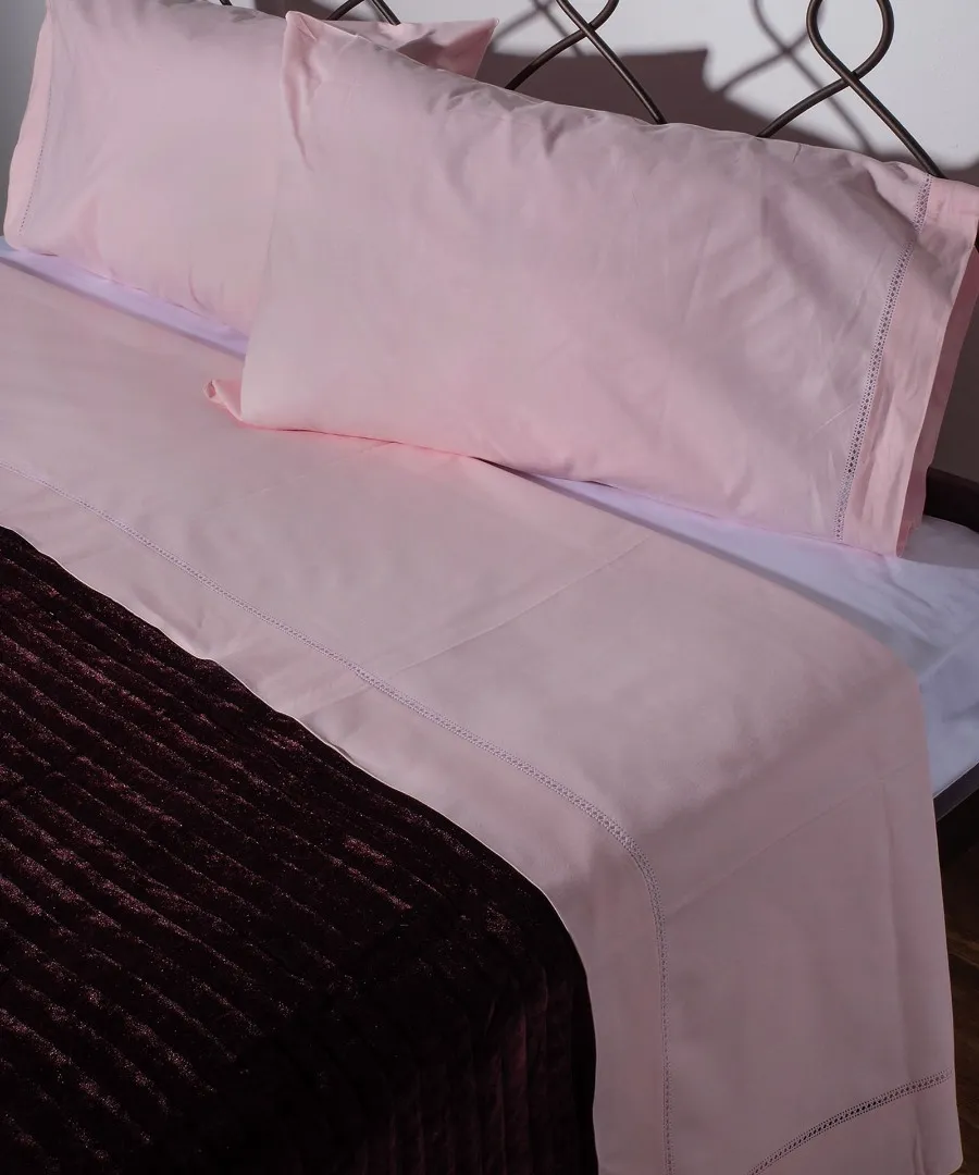 ΧΕΙΡΟΠΟΙΗΤΟ ΣΕΝΤΟΝΙ ΜΕ ΑΖΟΥΡ ΝΧ46 ΤΡΙΩΝ ΤΕΜΑΧΙΩΝ (225CM X 250CM) ΡΟΖ