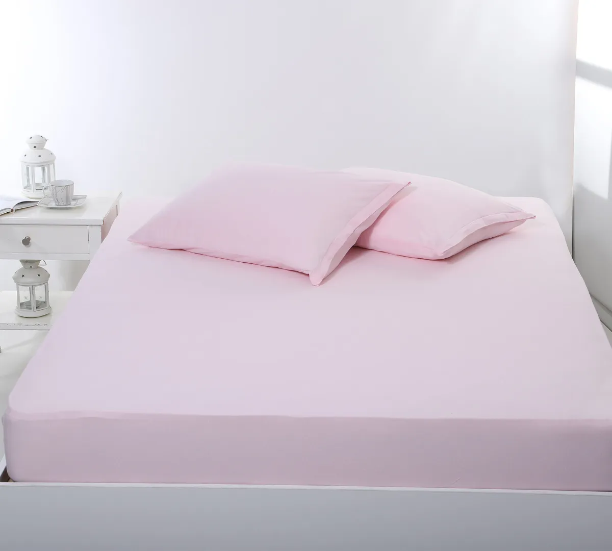 Σεντόνι με λάστιχο jersey (180cm x 200cm + 35cm) pink