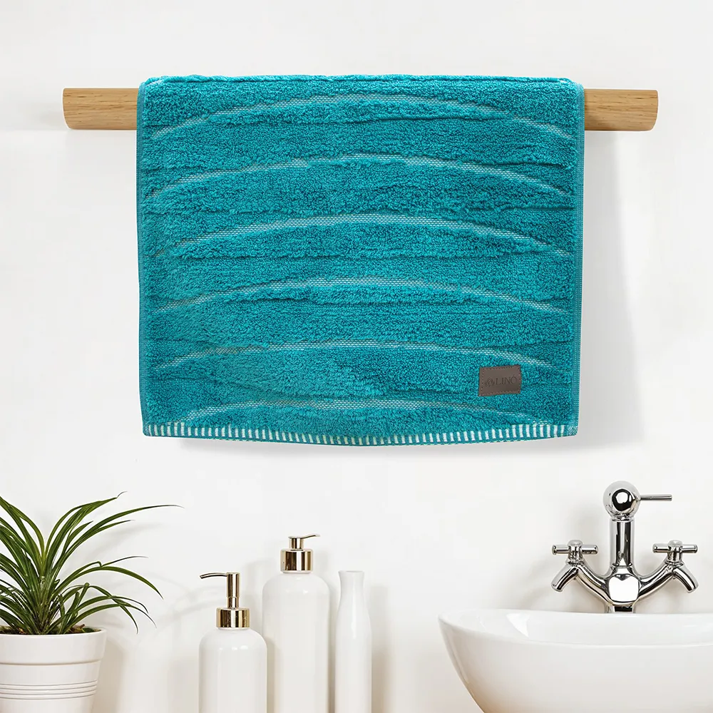 LINO Πετσέτα Χεριών (40x60) Loomline Πετρόλ