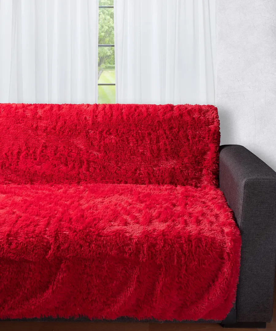 Διακοσμητικό μαλλιαρό ριχτάρι 5336 (145cm x 195cm) κόκκινο