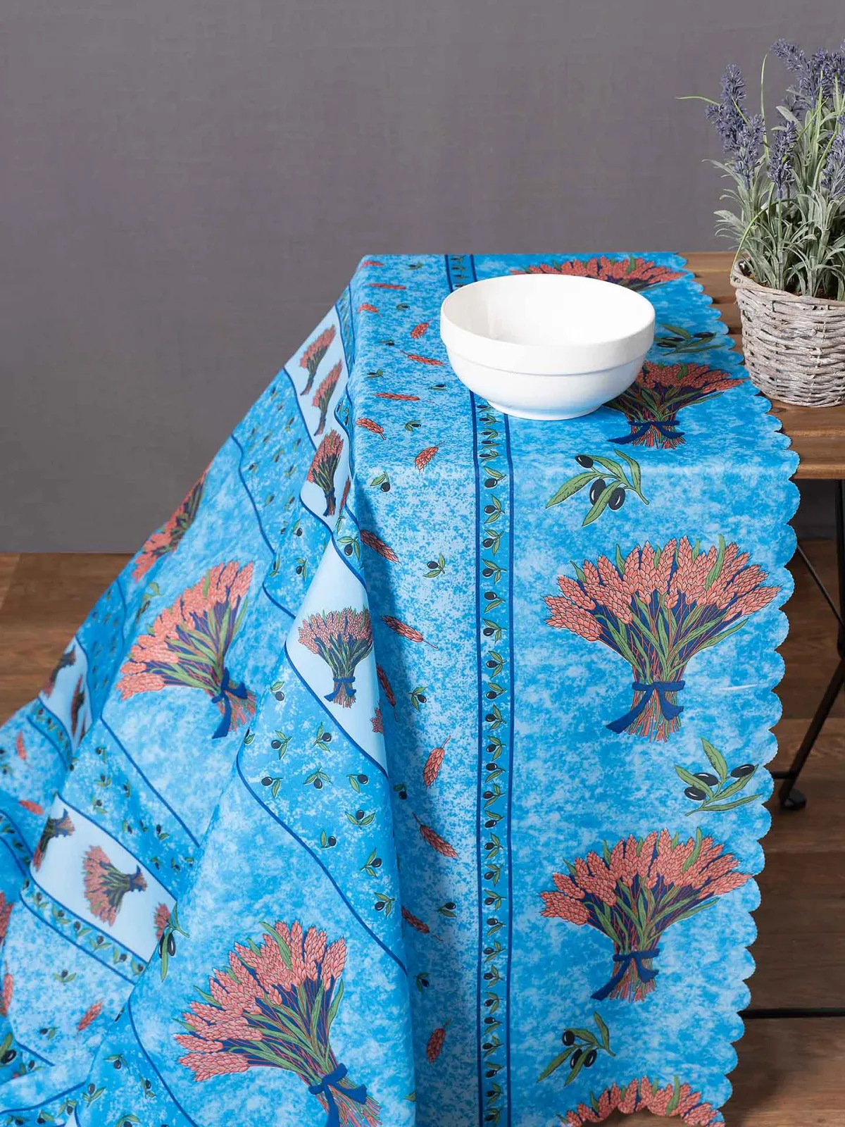 τραπεζομάντηλα (140cm x 240cm) mod3 σιέλ