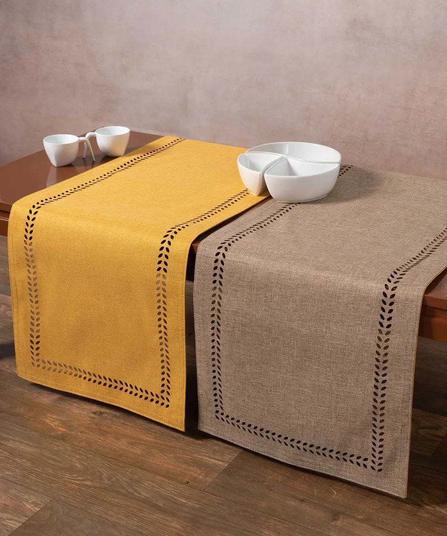 τραβέρσα (45cm x 170cm) bg18 κίτρινη/άμμου