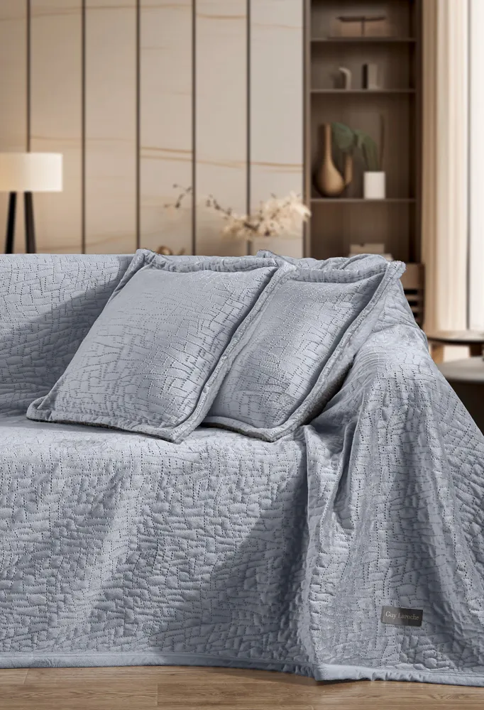 Ριχτάρι Bolzano Silver + Διακοσμητικό Μαξιλάρι