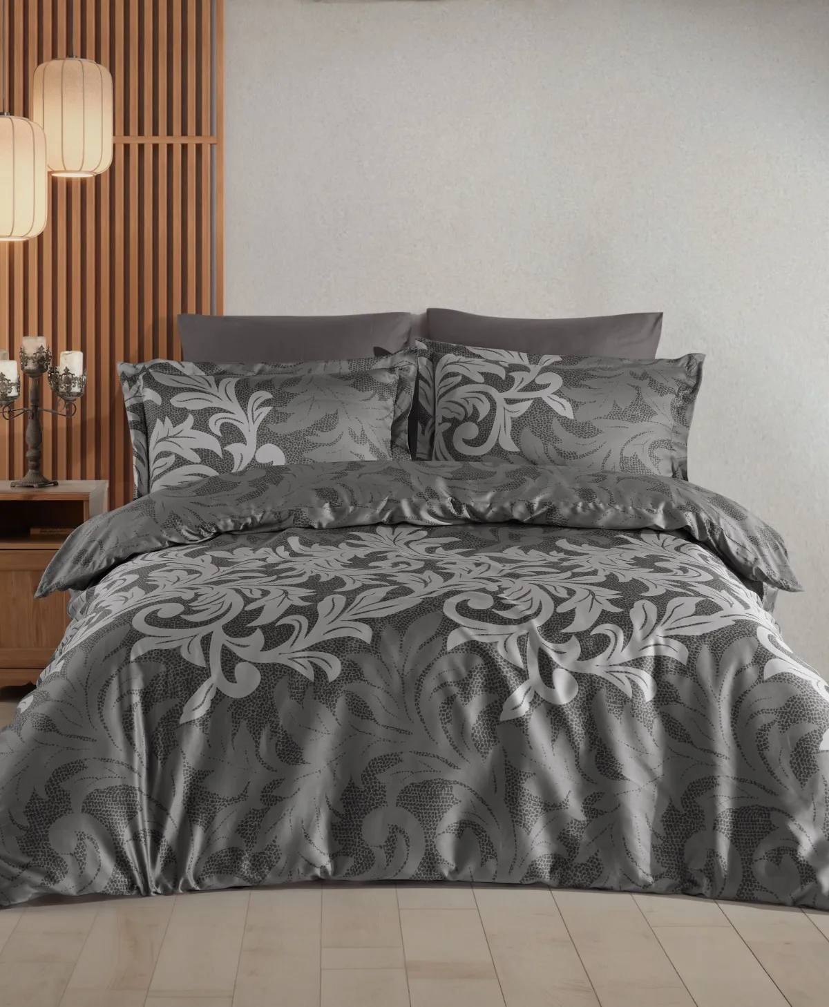 ΝΕΧΤ 3217 ΚΑRΕΝ ΣΕΤ ΚΟΥΒΕΡΤΙΝΑ 100%CΟΤ SΑΤΙΝ 225Χ245 4ΤΕΜ