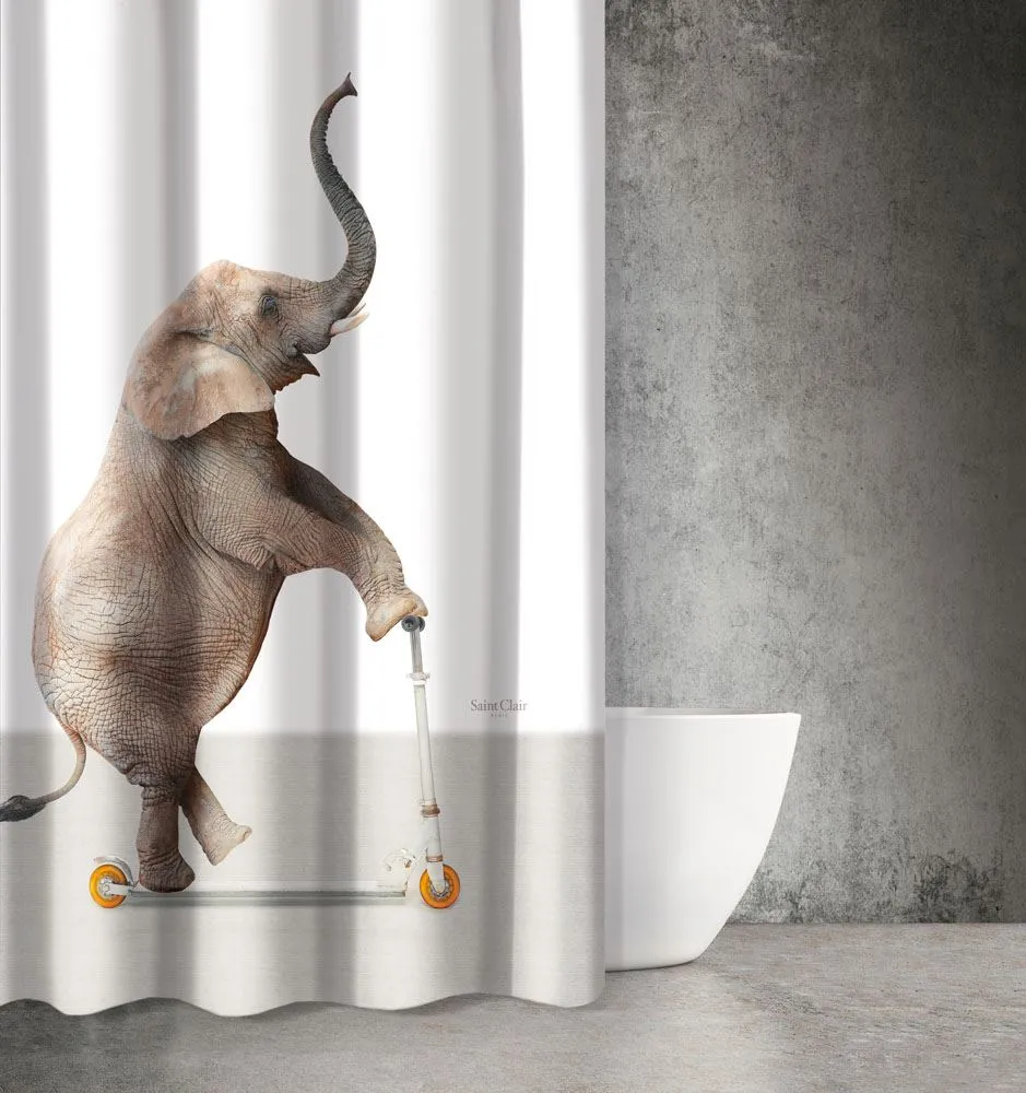 Κουρτίνα Μπάνιου Funny Des 510 με Κρίκους 