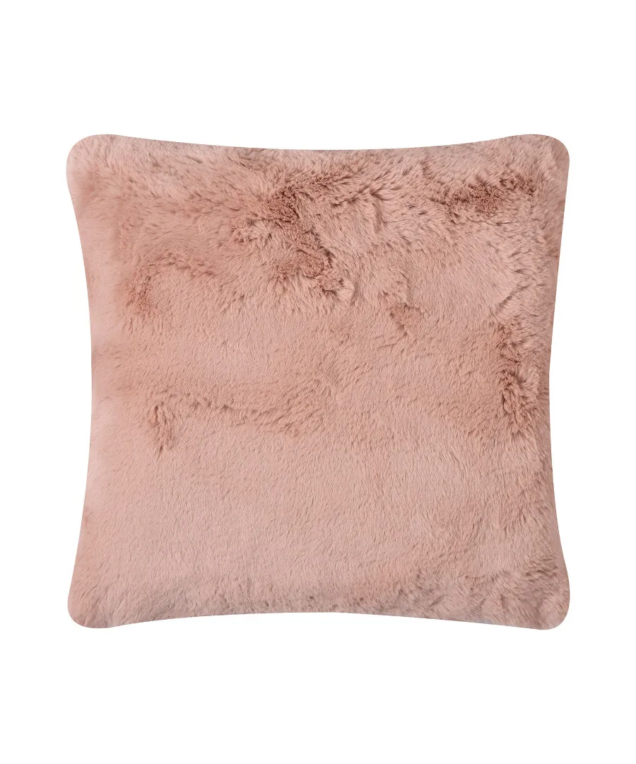 ΜΑΞΙΛΑΡΟΘΗΚΗ RABBIT FUR ΜΕ ΓΕΜΙΣΗ (45cm x 45cm) PINK