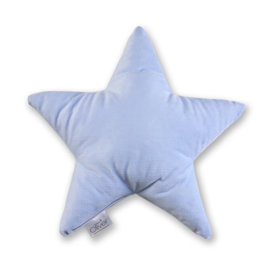 Oliver Baby Μαξιλάρι Διακοσμητικό Αστέρι Βελουτέ Σιέλ 37χ37