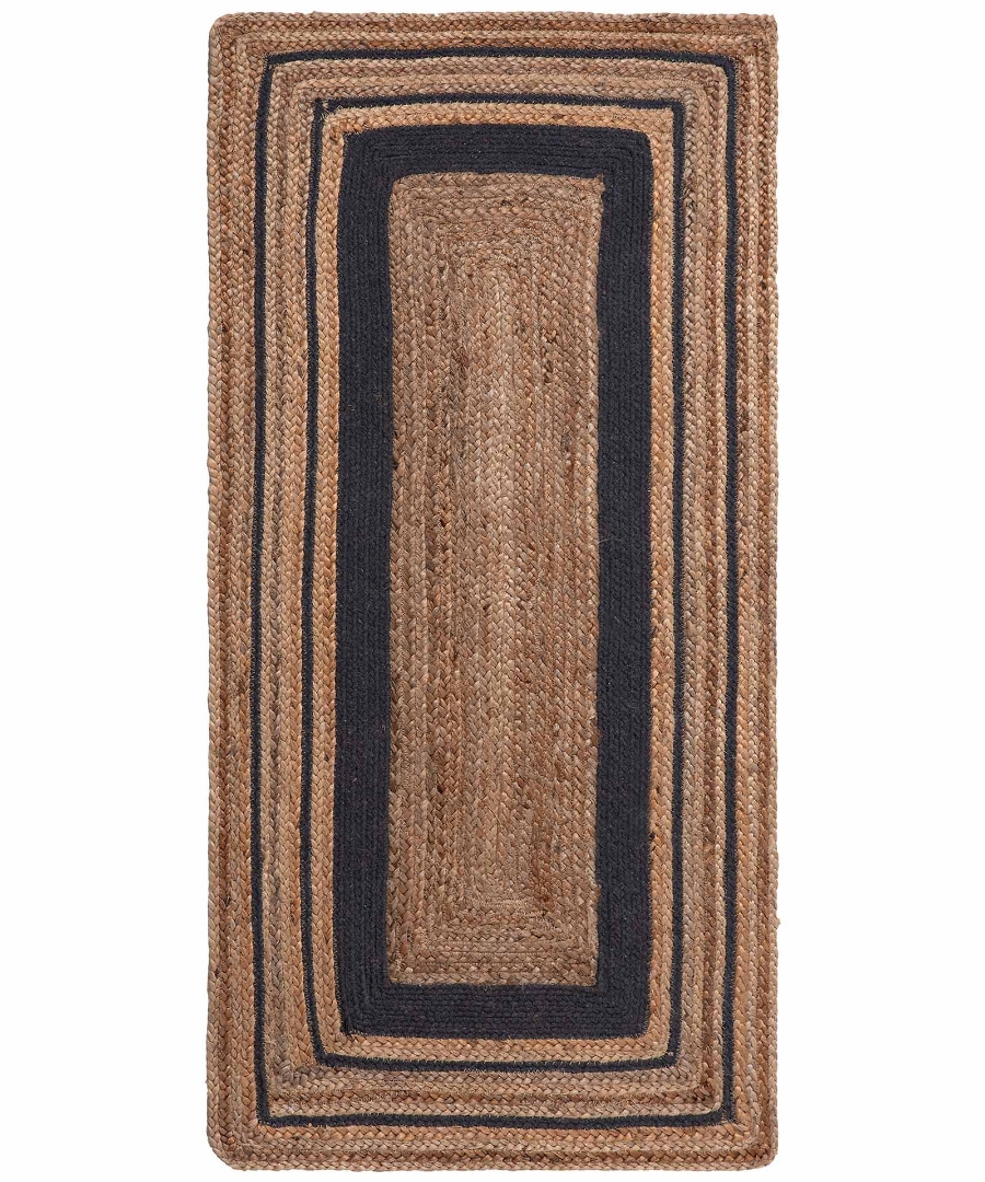 Χαλί γιούτα 1782 (120cm x 180cm) natural/black