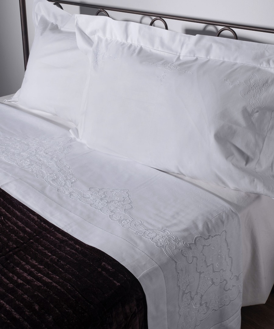 ΧΕΙΡΟΠΟΙΗΤΟ ΣΕΝΤΟΝΙ 3772 ΤΡΙΩΝ ΤΕΜΑΧΙΩΝ (225CM X 270CM) ΛΕΥΚΟ