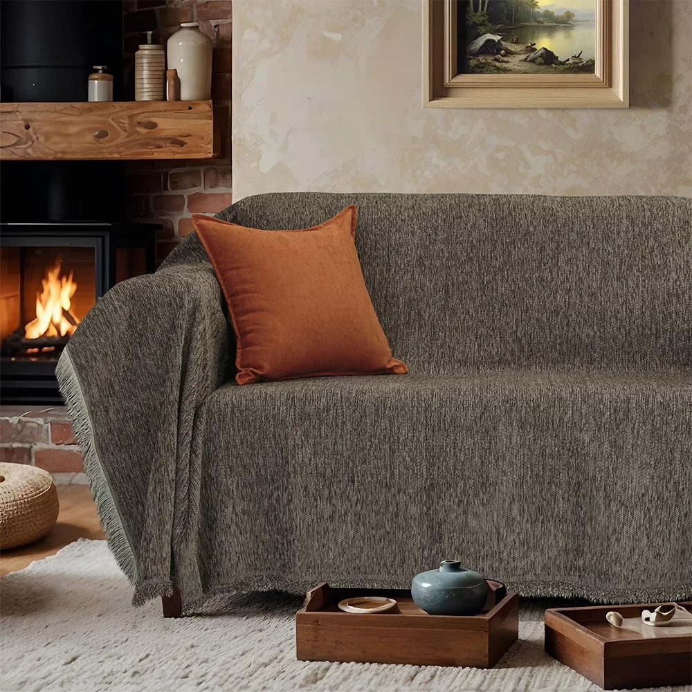 LINO Ριχτάρι Καναπέ Διθέσιο (180x250) Malta Μόκα