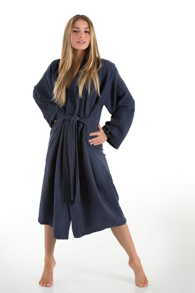 Μπουρνούζι Supreme Marine + Πουγκί Καλλυτνικών