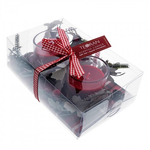 Χριστουγεννιάτικο Αρωματικο Κερί Apple Cinnamon Σετ 2 Τεμαχίων - σετ 2 τεμαχίων