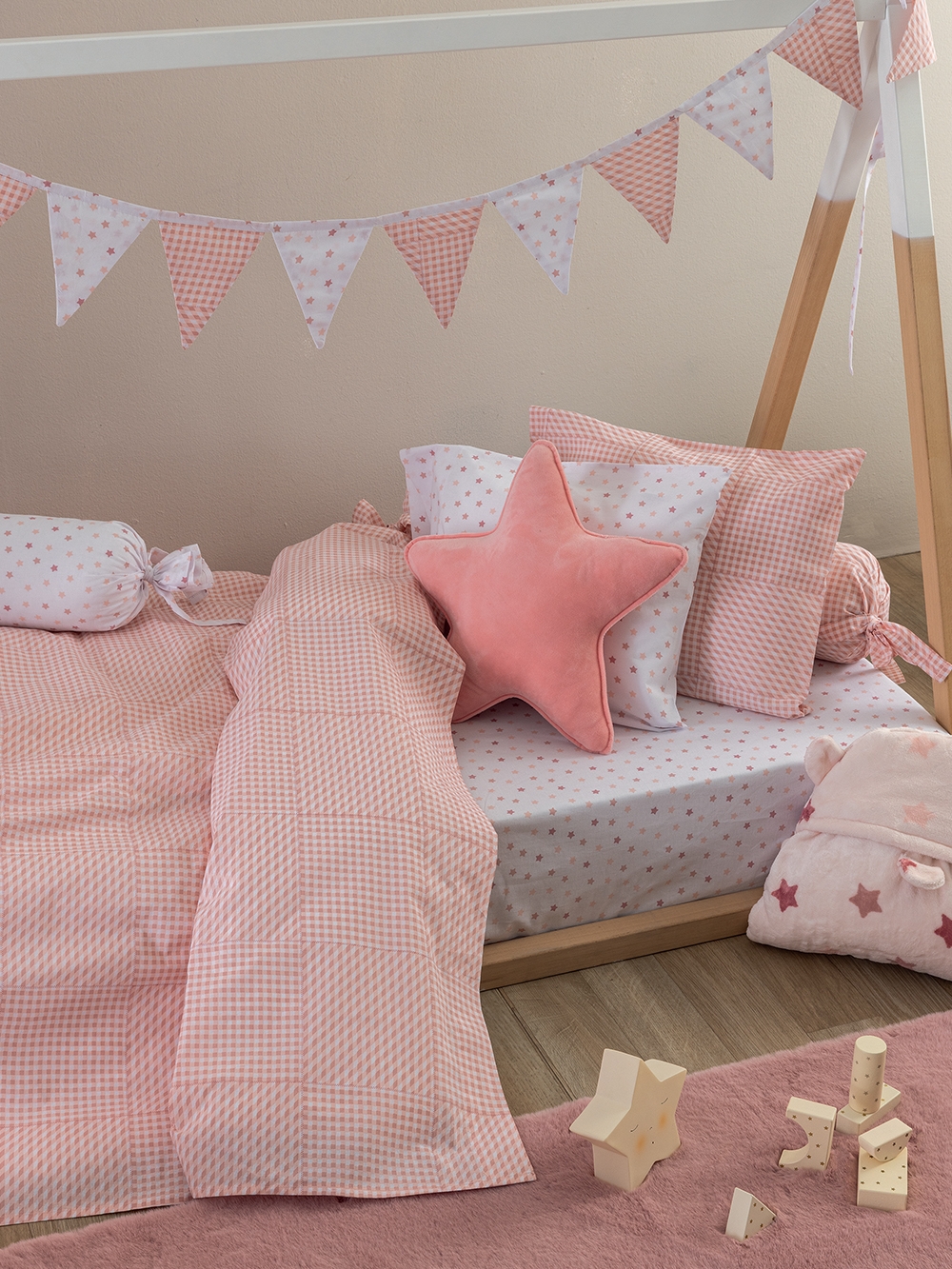 Σεντόνια Λίκνου 80x110 BB100 ROSE