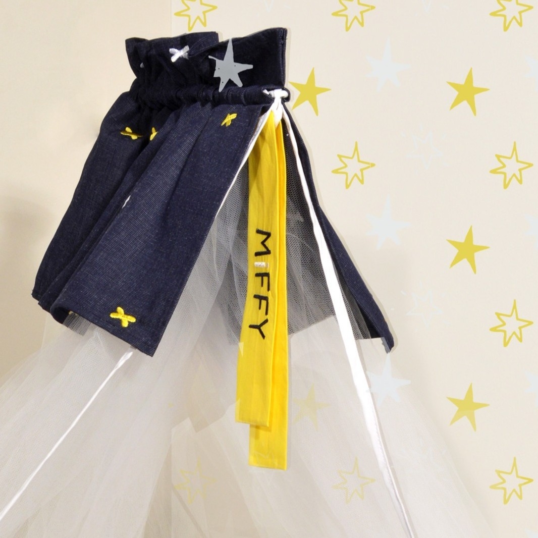 Κουνουπιέρα Σκούρο Μπλε 180x500 cm Design 61