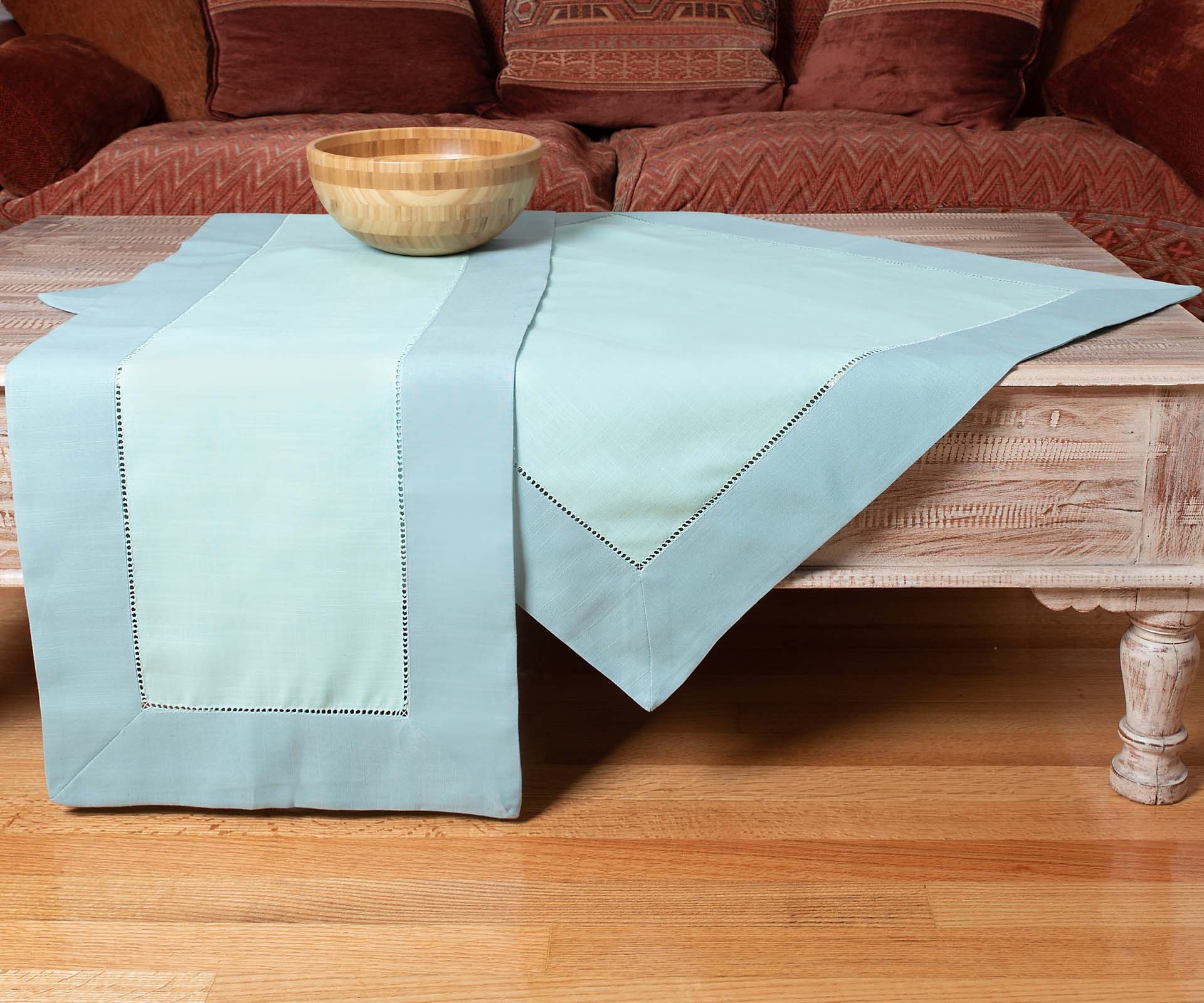 τραπεζομάντηλα (160cm x 250cm)  bg17 σιέλ/τυρκουάζ