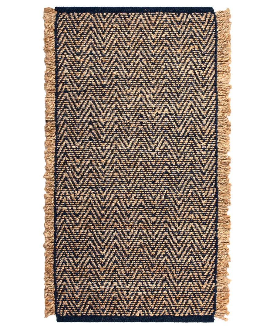 Χαλί γιούτα 1744 (60cm x 130cm) μπλέ