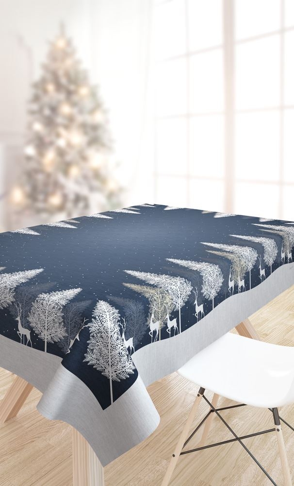 Χριστουγεννιάτικο Τραπεζομάντηλο 2043 Blue 