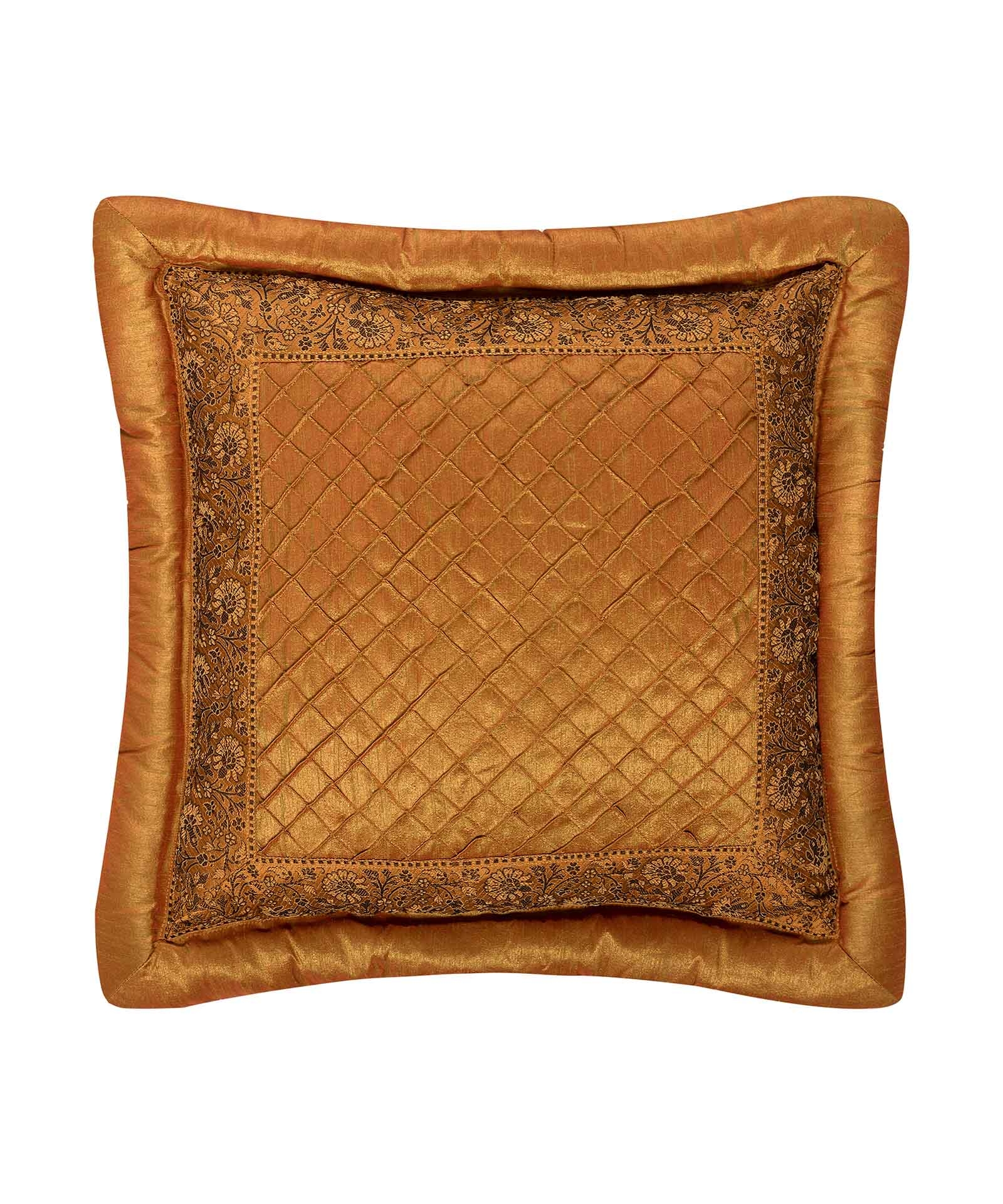 ΜΑΞΙΛΑΡΟΘΗΚΗ (45cm x 45cm)  μπουρλέ χρυσό