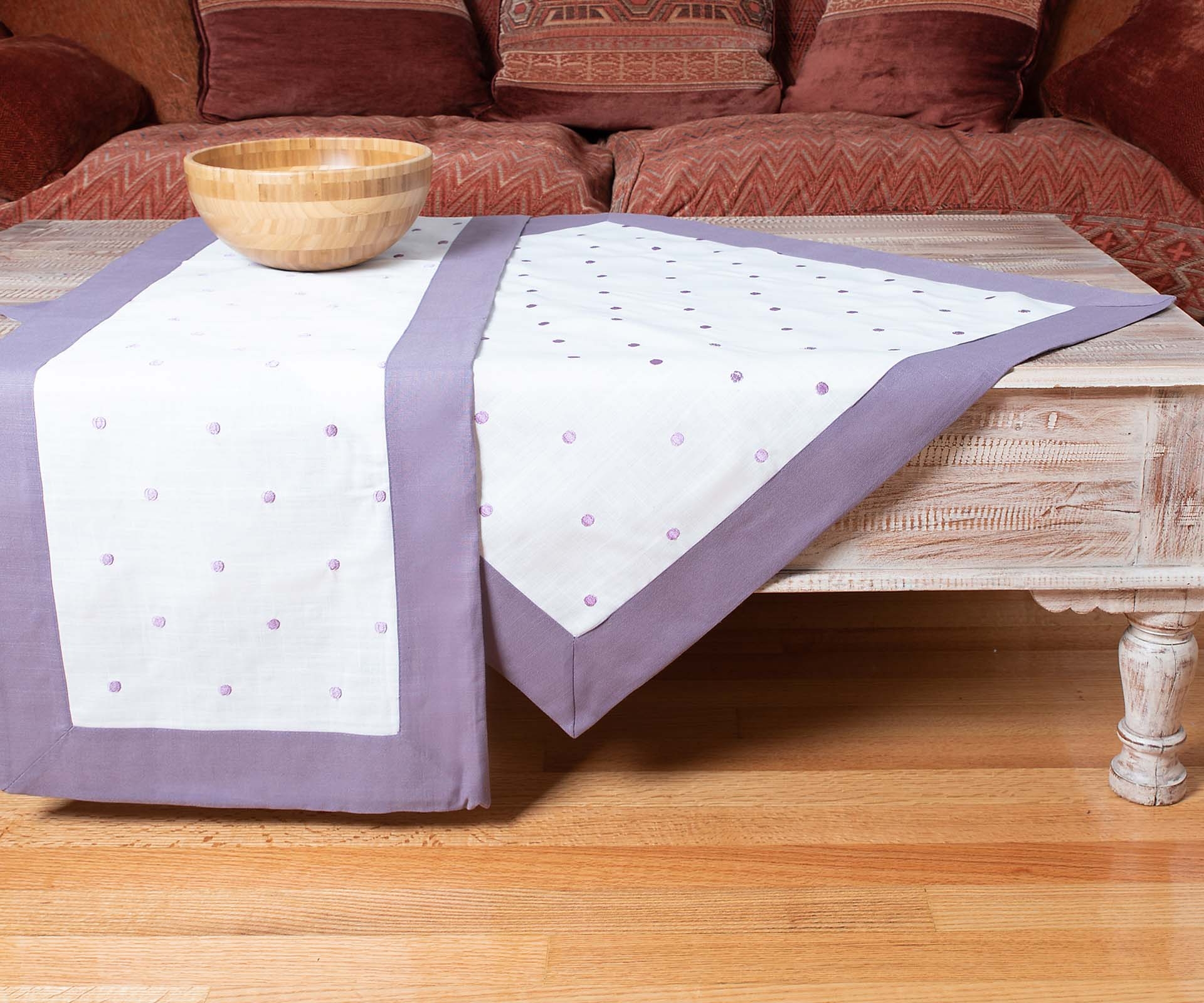 καρέ (90cm x 90cm) spot μωβ