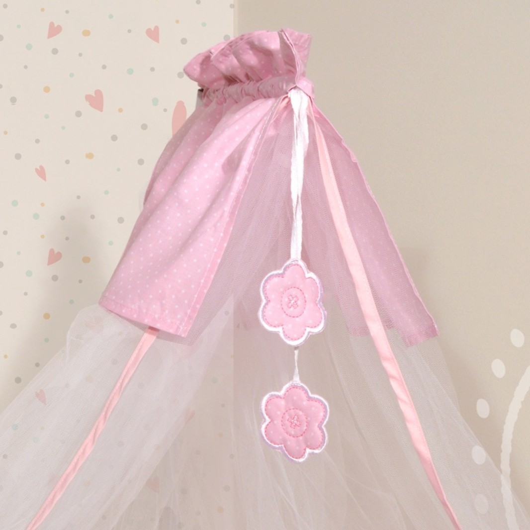 Κουνουπιέρα Ροζ 180x500 cm Design 67