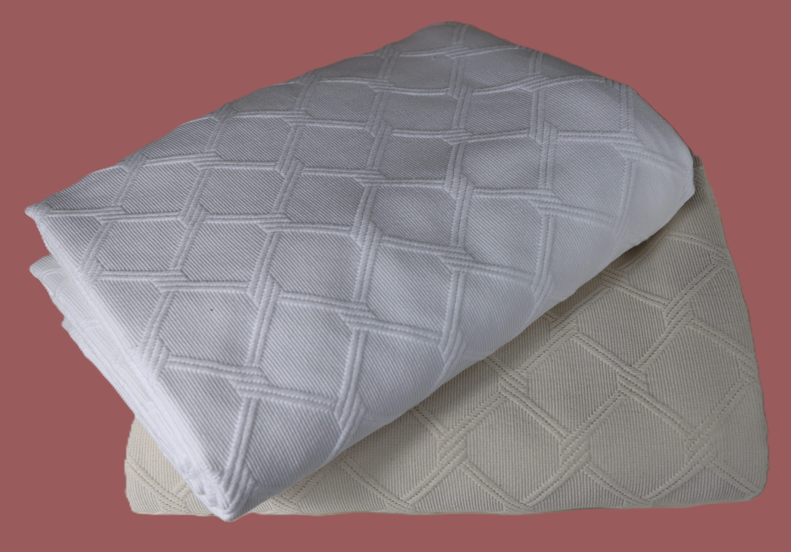 ΚΟΥΒΕΡΤΑ ΠΙΚΕ ΒΑRΟΝΙ 100%CΟΤΤΟΝ ΛΕΥΚΟ - 165X255