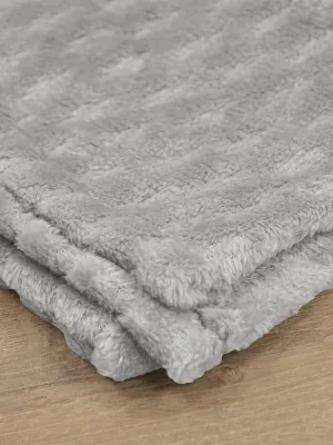 LINO Κουβέρτα Υπέρδιπλη (220x240) Flannel Lofti Ασημί