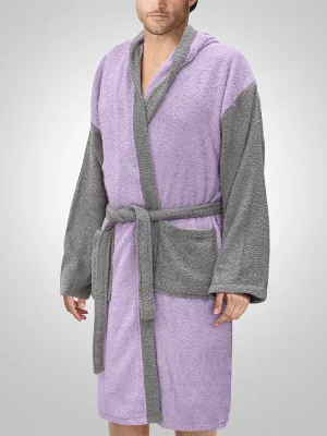 LINO Μπουρνούζι με κουκούλα Medium Revel Μωβ