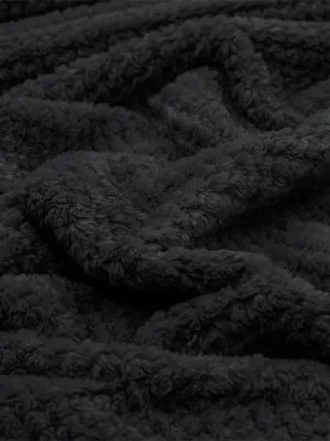 LINO Κουβέρτα Υπέρδιπλη (220x240) Fleece Napnest Μαύρο