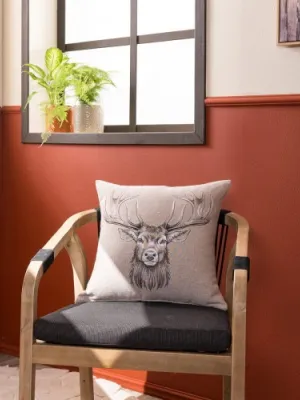 Μαξιλαροθήκη Reindeer 01 - 48 x 48 cm με γέμιση