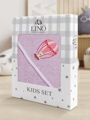 LINO Κάπα Βρεφική (75x75) Paloncino Λιλά