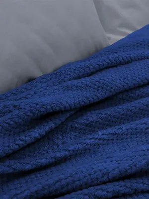 LINO Κουβέρτα Υπέρδιπλη (220x240) Fleece Napnest Σκούρο Μπλε