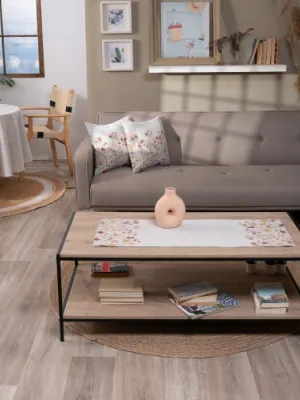 Καρέ &amp; Τραβέρσα Piera Σετ 2 τεμαχίων - 100x100cm &amp; 40x100cm