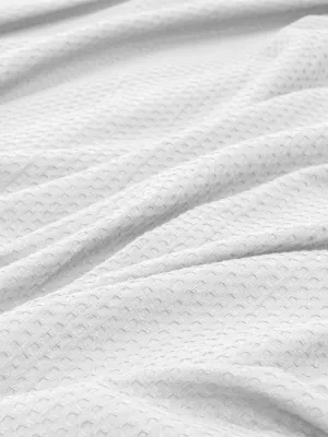 LINO Κουβέρτα King size (240x260) Πικέ Cocoon Λευκό