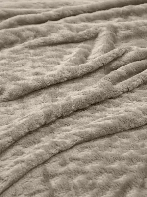 LINO Κουβέρτα Υπέρδιπλη (220x240) Flannel Lofti Taupe