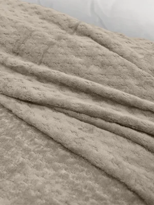 LINO Κουβέρτα Υπέρδιπλη (220x240) Flannel Lofti Taupe