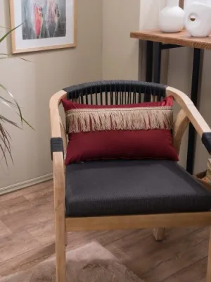 Μαξιλαροθήκη Velvet 10 Με Κρόσι - 45x45cm με γέμιση