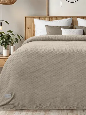 LINO Κουβέρτα Υπέρδιπλη (220x240) Flannel Lofti Taupe