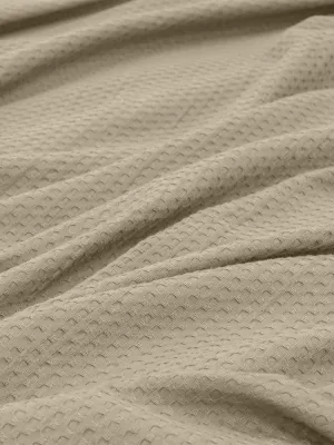 LINO Κουβέρτα Ημίδιπλη (170x240) Πικέ Cocoon Μόκα