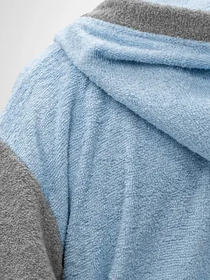 LINO Μπουρνούζι με κουκούλα Medium Revel Γαλάζιο