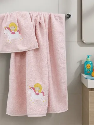 LINO Σετ Πετσέτες Παιδικές 2 τμχ (50x90,70x140) Corno Ροζ