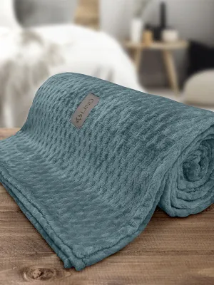 LINO Κουβέρτα Υπέρδιπλη (220x240) Flannel Lofti Ντένιμ