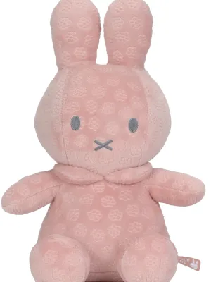 Λούτρινο Από Βελουτέ Ύφασμα 30cm Ροζ Miffy Flowers