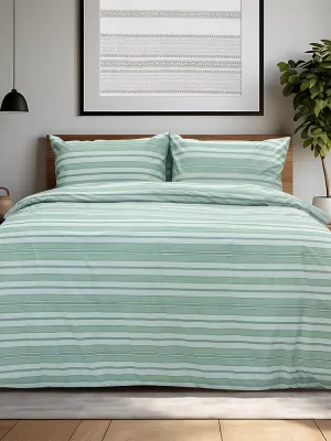 LINO Σετ Σεντόνια Υπέρδιπλα με Λάστιχο (165x200+32) Carril Λαδί