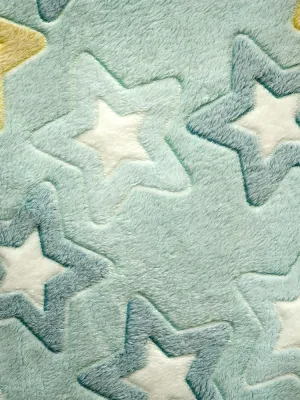 LINO ΚΟΥΒΕΡΤΑ FLEECE SHERPA ΦΩΣΦΟΡΙΖΕ STER MINT 160X220